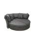 Раскладной диван MUSE-2 с навесом, серый