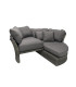 Раскладной диван MUSE-2 с навесом, серый