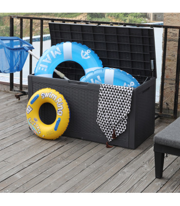 Säilituskast SAYA 122x54,5x63cm/380L, hall plastik