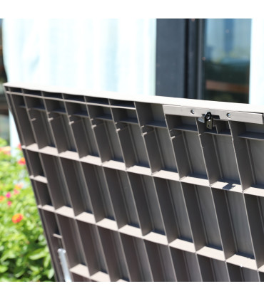 Säilituskast PRAIA 143x67,5x60,5cm/450L, must plastik