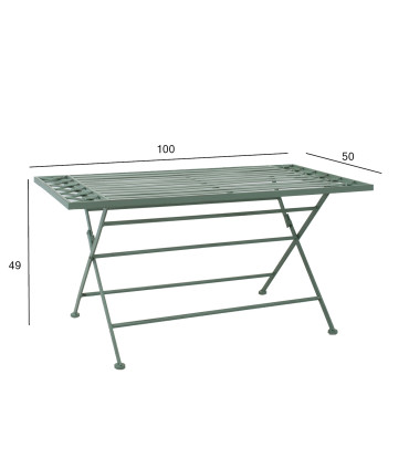 Diivanilaud MINT 100x50xH49cm, antiikroheline, sepistatud metall