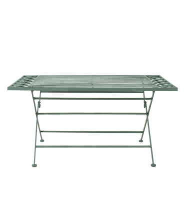 Журнальный столик MINT 100x50xH49см, кованое железо, античный зеленый