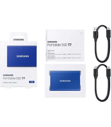 External SSD|SAMSUNG|T7|1TB|USB 3.2|Write speed 1000 MBytes/sec|Read speed 1050 MBytes/sec|MU-PC1T0H/WW