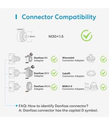 SMART HOME THERMOSTAT VALVE/WITHOUT HUB MTS150HK MEROSS