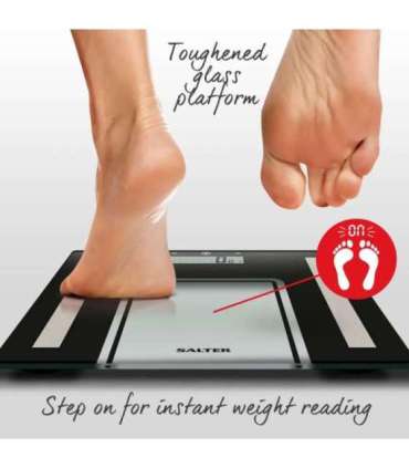 Salter 9128 BK3R Electronic Body Analyser Scale - Black