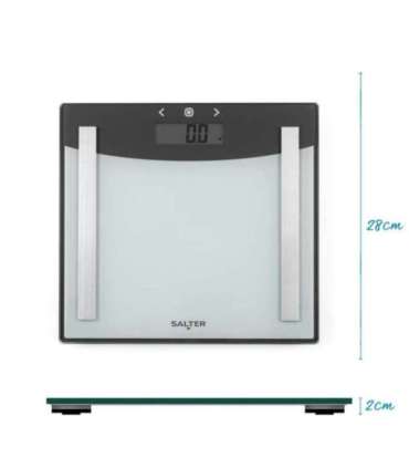 Salter 9137 SVWH3R Silver White Glass Analyser Scale