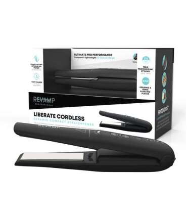 Revamp ST-1700X-EU2 Progloss Liberate Cordless Ceramic Compact Hair Straightener Black