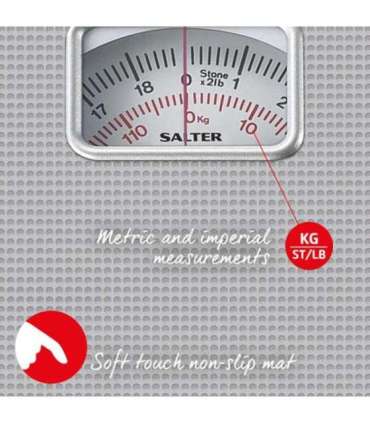 Salter 433 SVDR Mechanical Bathroom Scale Silver