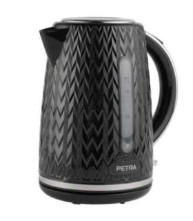 Petra PT3864BLKVDEEU10 Chevron Jug Kettle black