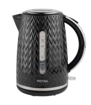 Petra PT3864BLKVDEEU10 Chevron Jug Kettle black