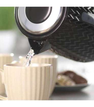 Petra PT3864BLKVDEEU10 Chevron Jug Kettle black