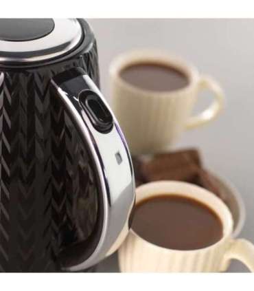 Petra PT3864BLKVDEEU10 Chevron Jug Kettle black