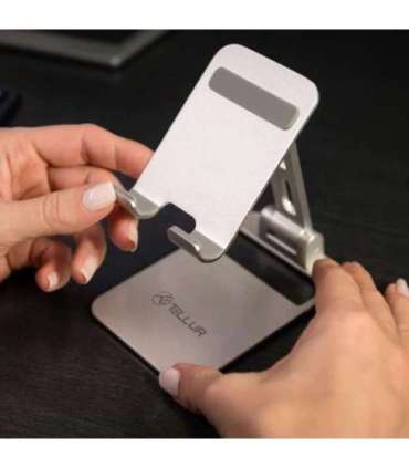 Tellur Phone Holder for desk Aluminium Silver