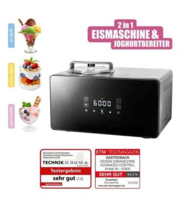 Gastroback 42900 Design Ice Cream Maker Advanced Control
