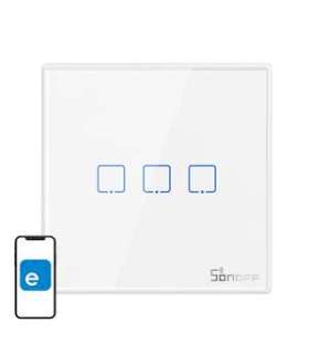 Smart Wireless Wall Switch Sonoff T2EU3C-RF 433MHz (3-channel)