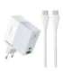 Wall charger LDNIO A2620C USB, USB-C 65W + USB-C - USB-C cable