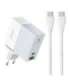 Wall charger LDNIO A2620C USB, USB-C 65W + USB-C - USB-C cable