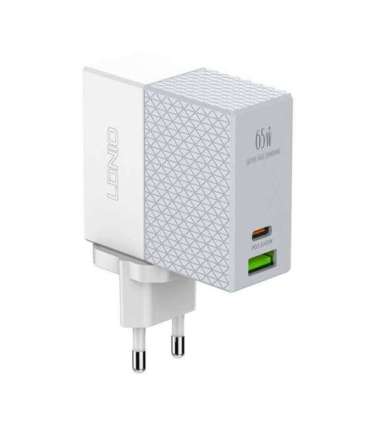 Wall charger LDNIO A2620C USB, USB-C 65W + USB-C - USB-C cable