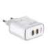 Wall charger LDNIO A2528M 2USB-C for Apple + USB-C - Lightning Cable