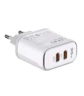 Wall charger LDNIO A2528M 2USB-C for Apple + USB-C - Lightning Cable