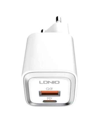 Wall charger LDNIO A2318M USB, USB-C + USB-C - Lightning Cable