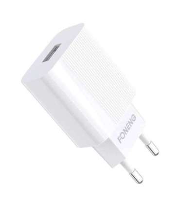 Fast charger Foneng 1x USB EU28 QC 3.0+ USB Type C cable