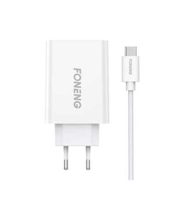 Fast charger Foneng 1x USB EU43+ USB Type C cable