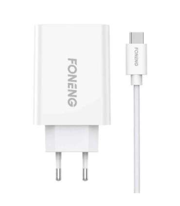 Fast charger Foneng 1x USB EU43+ USB Type C cable