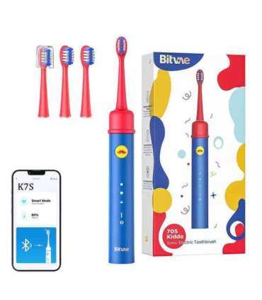 Sonic toothbrush for kids with app and tip set Bitvae BVK7S (blue)