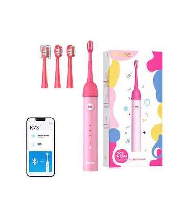 Sonic toothbrush for kids with app and tip set Bitvae K7S (pink)