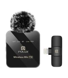 Wireless Lavalier Microphone PULUZ PU647B (lightning)