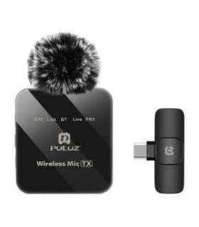 Wireless Lavalier Microphone PULUZ PU648B (USB-C)