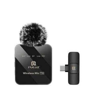 Wireless Lavalier Microphone PULUZ PU648B (USB-C)