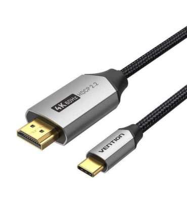 USB-C do HDMI 2.0 Cable Vention CRBBG 1,5m, 4K 60Hz (black)