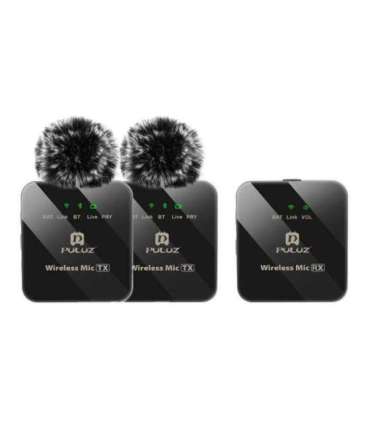 Wireless Lavalier Microphone PULUZ 2 TX + 1 RX