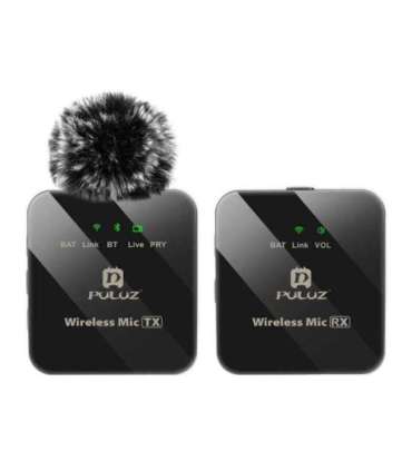 Wireless Lavalier Microphone PULUZ 1 TX + 1 RX
