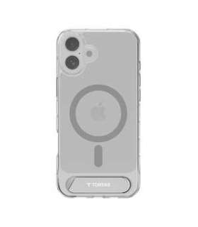 Torras Pstand Series Case for iPhone 16 (Transparent)