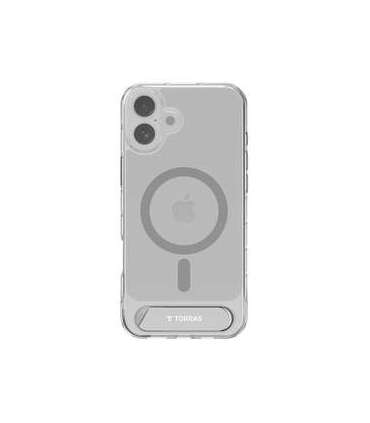 Torras Pstand Series Case for iPhone 16 (Transparent)