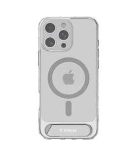 Torras Pstand Series Case for iPhone 16 Pro (Transparent)