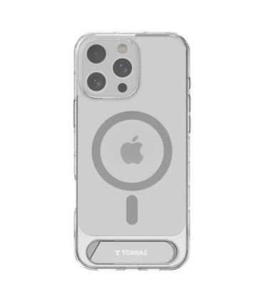 Torras Pstand Series Case for iPhone 16 Pro (Transparent)