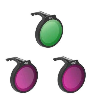 SUNNYLIFE set of three filters for DJI Neo CPL+ND8+ND16