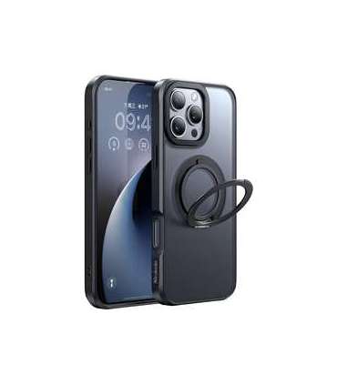 McDodo PC-4932 MagSafe case for iPhone 16 Pro with stand (black)