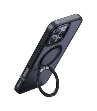 McDodo PC-4932 MagSafe case for iPhone 16 Pro with stand (black)