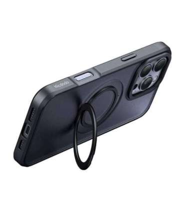 McDodo PC-4932 MagSafe case for iPhone 16 Pro with stand (black)