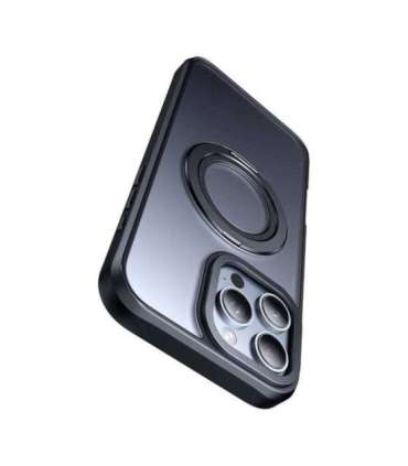 McDodo PC-4932 MagSafe case for iPhone 16 Pro with stand (black)