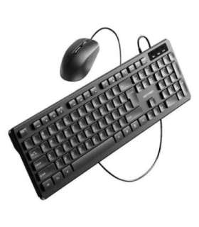 Vention KTCB0-EN Wired Keyboard + Mouse + Mouse Pad Set (Black)