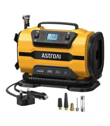 AstroAI ATJ-8366 150 PSI 12V DC/110V AC Portable Wheel Compressor