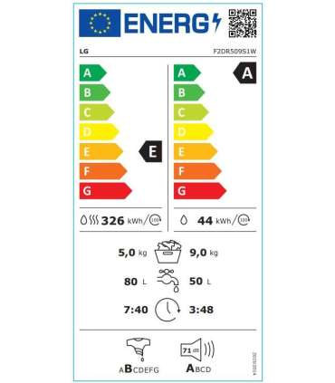 Washer-Dryer LG F2DR509S1W