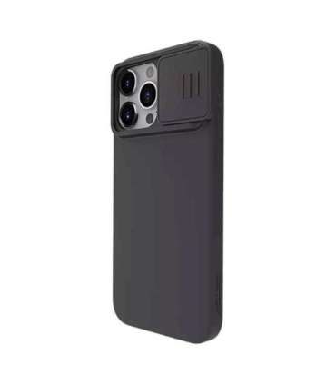 Nillkin CamShield Silky Silicone case for iPhone 15 Pro  (classic black))
