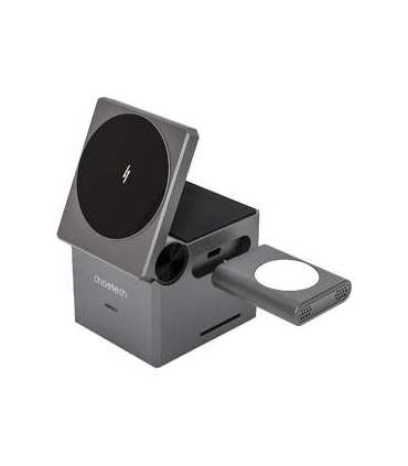 Choetech T632-F 3-in-1 15W inductive charger (black)